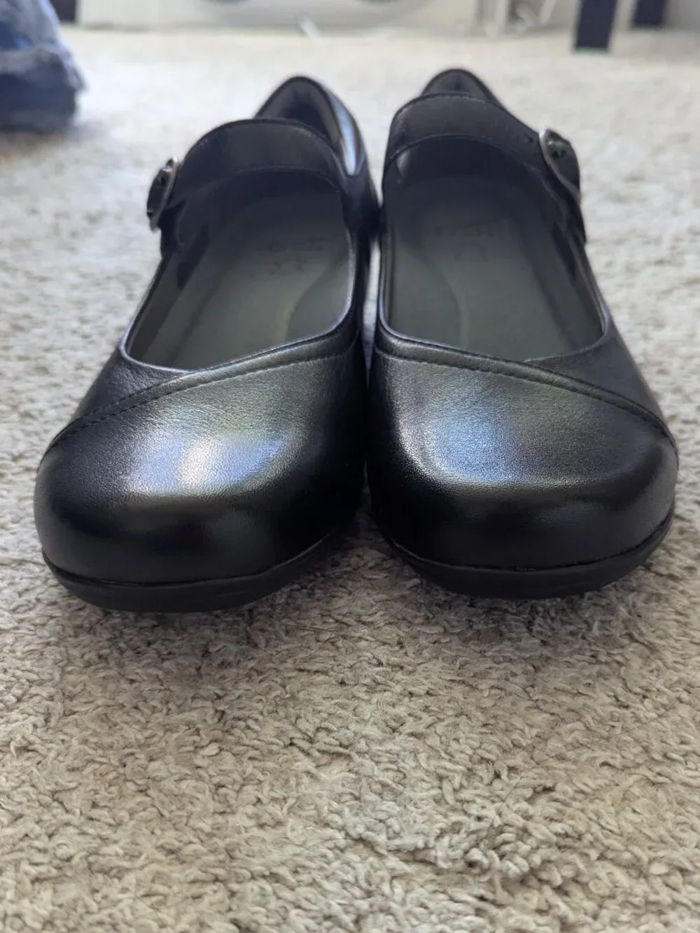 Dansko Women's Fawna Leather Mary Jane Pumps Black Milled Nappa Classic EU39